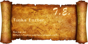 Tuska Eszter névjegykártya